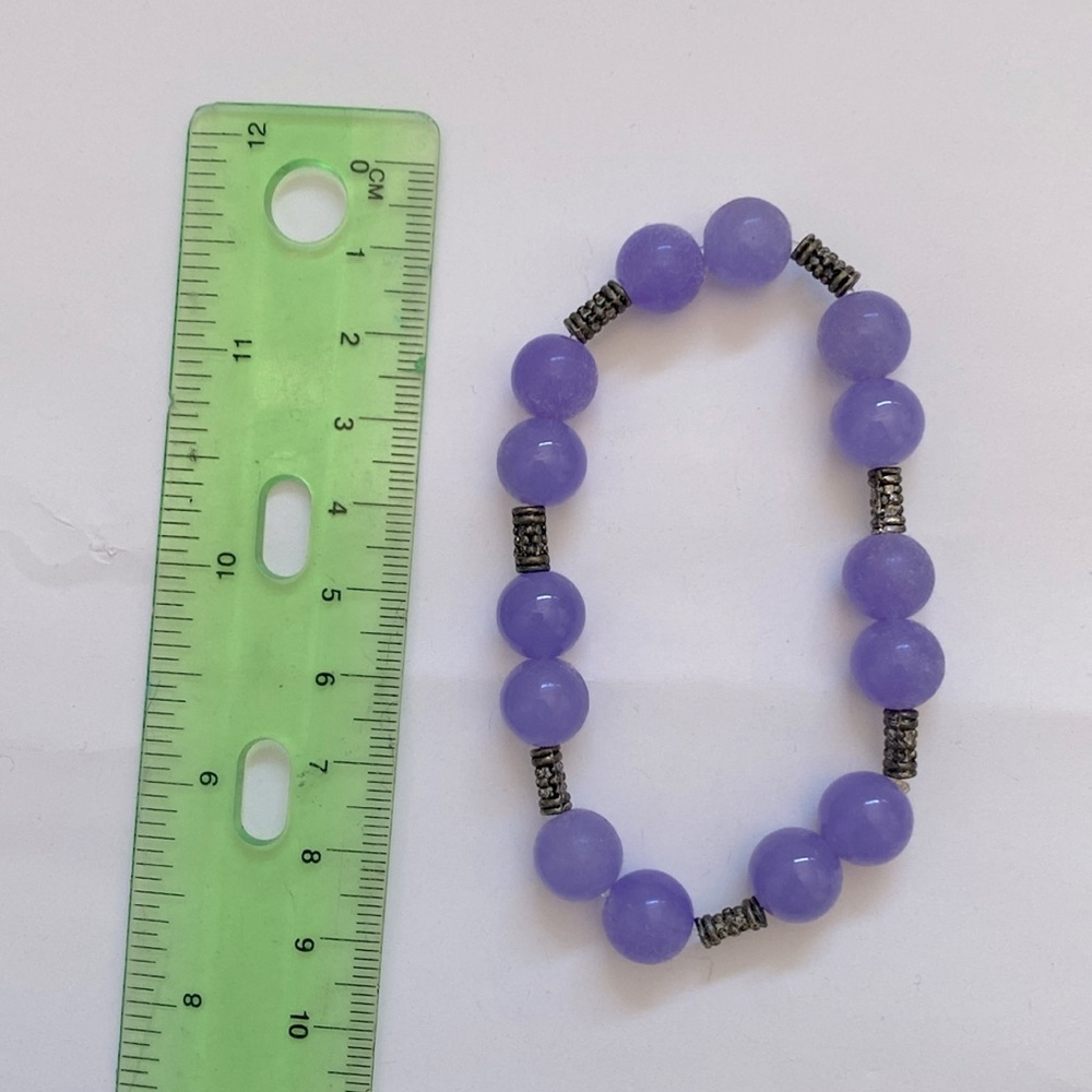 Semi-Precious Beaded Bracelet Lilac